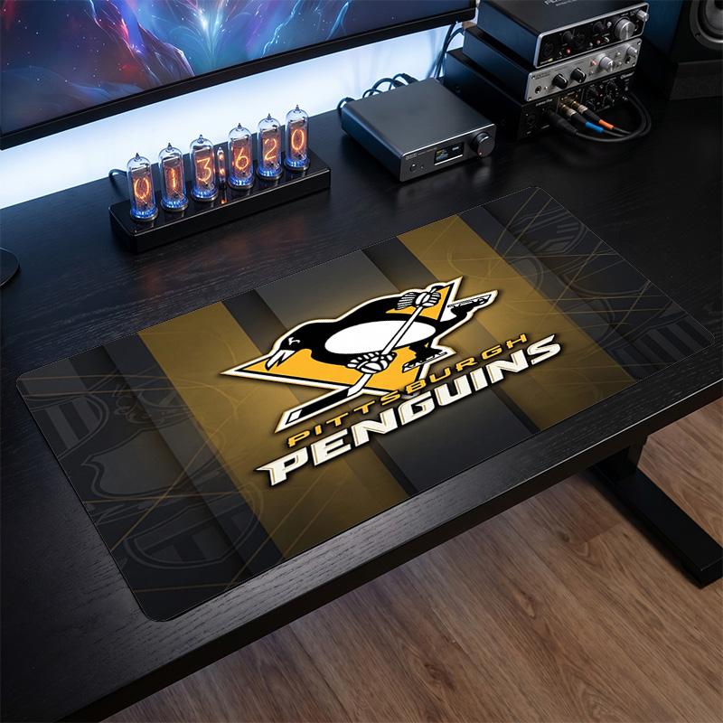 Pittsburgh Penguins Pattern Mousepad Anti?Slip Rubber Desk Pad For Gaming Working Desktop Decoration