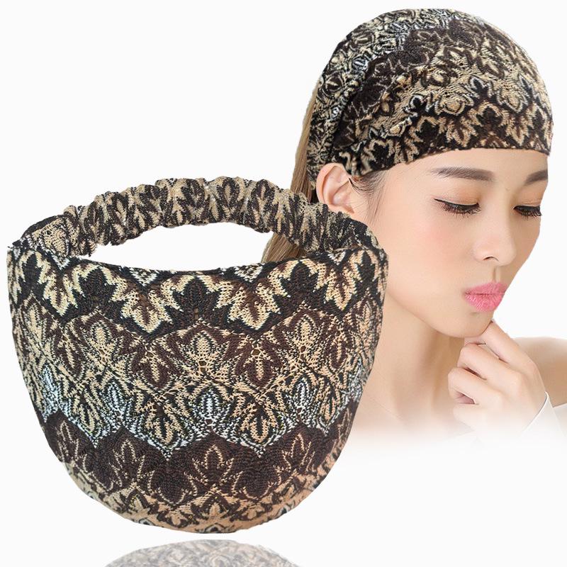Elastisches Mode-Kopftuch mit breitem Rand zum Abdecken von weißem Haar – Stirnband im Fransenstil für Ausflüge