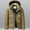 Autumn and Winter Hooded Duck Down Casual Warm Middle-aged and Young People Glossy Thickened Down Trendy Jacket