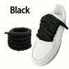 1pair Round Rope Shoelaces For Canvas Shoes, Skate Shoes, Sneakers Decoration