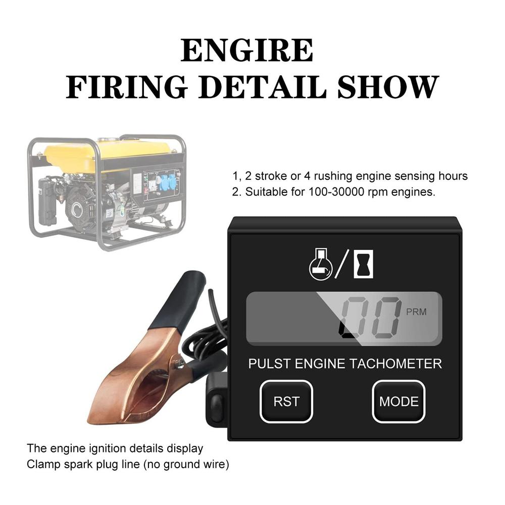 Inductive Engine Speed Meter 100-30000 RPM
