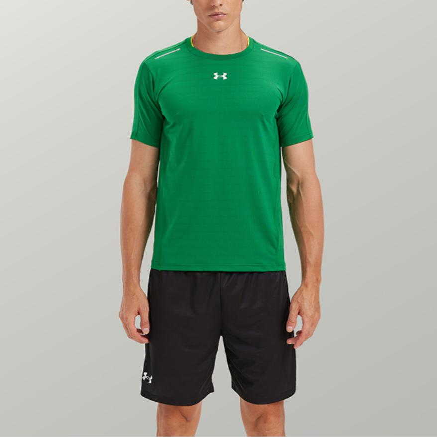Under Armour Sports Jersey Running Workout Daily Casual Short Sleeve Dopamine Crew Neck T-Shirt Unisex T-Shirt Green 22500509-305