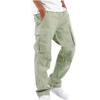 Sommer neue Herren-Kordelzug-Mehrzwecktaschen-Freizeit-Langhosen, Sport-Einfarbige Jogginghosen