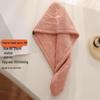 Women's Quick-Dry Coral Fleece Hair Wrap - Super Absorbent, Double Layer, Pineapple Grid Design for Thick Hair