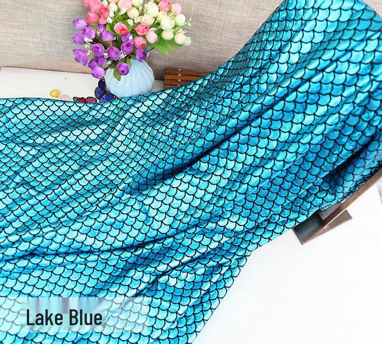 Iridescent Mermaid Fabric: Fish Scale, Laser, Stretch, Ideal for Costumes & Stage Decor