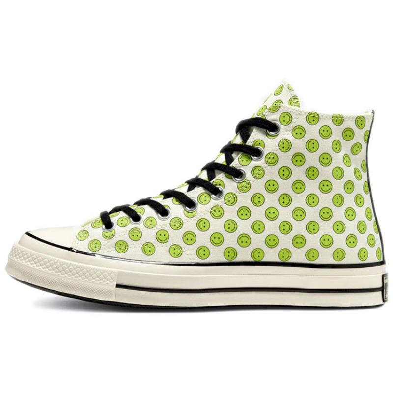Converse Chuck Taylor All Star 1970s Trendy Comfort High Top Espadrilles Unisex White & Green