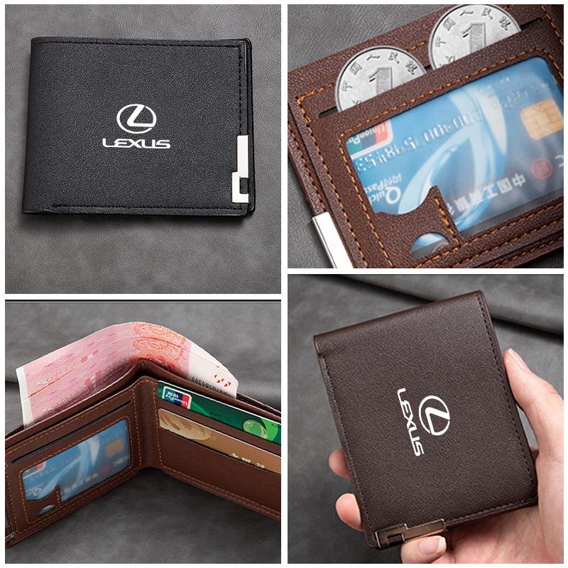 Car Accessories Driver License Coin Credit Cards Storage Wallet For Lexus IS250 IS200 CT200h GS300 LS430 RX450h LX570 IS300 ES R