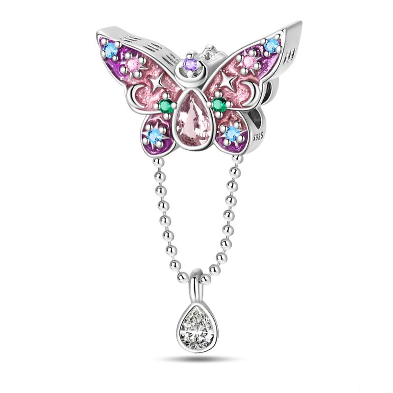Sweet Romance 925 Silver Rainbow Unicorn Charms Beads Fit 3mm Bracelets DIY Jewelry Making Shining Dreamy