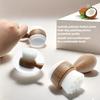 1pc Coconut Fiber Facial Brush - Double-Sided Exfoliating Manual Cleansing Brush, Soft Hair Deep Cleansing Face Washing Brush, Massage Skin Care Tool