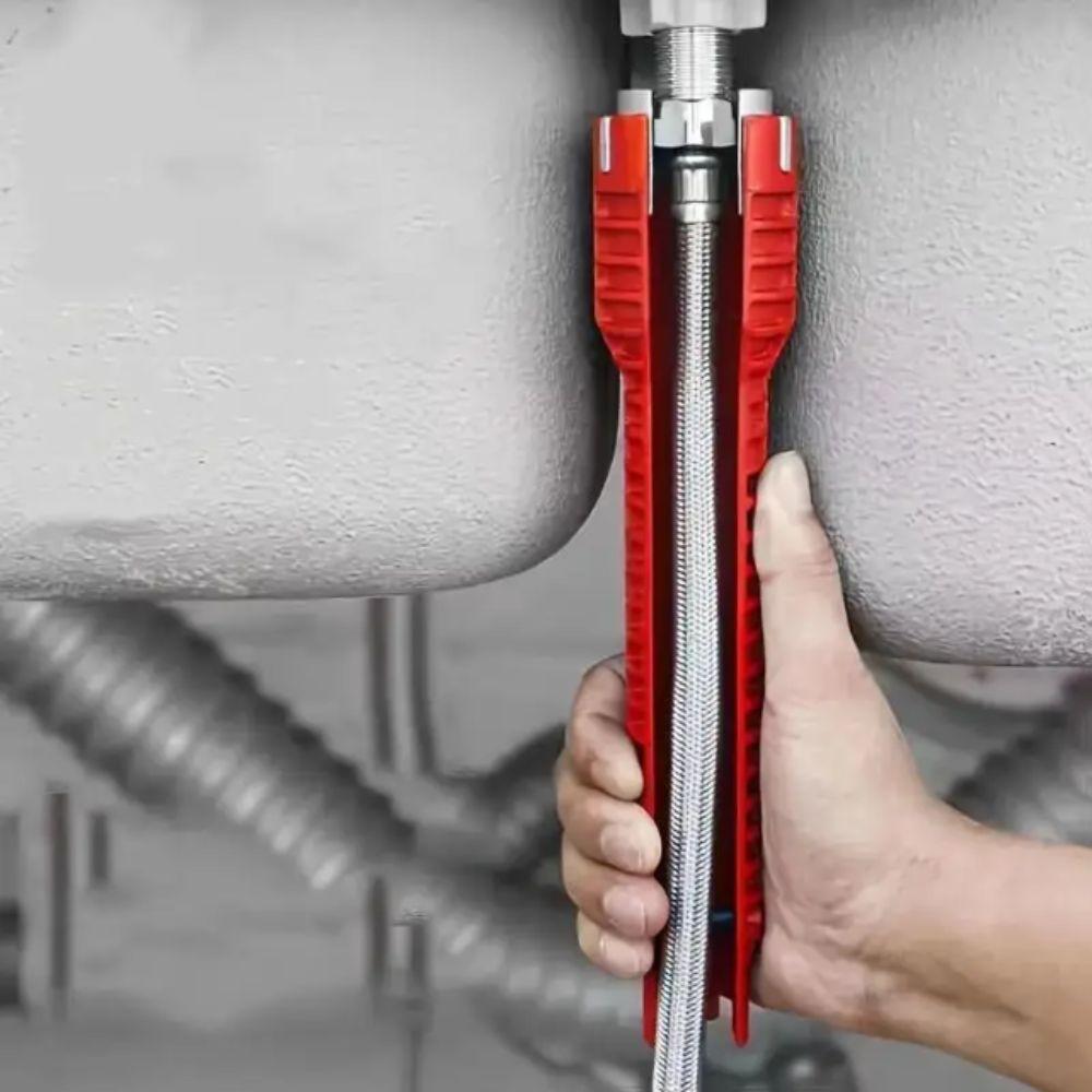 Anti-Slip Handle Bathroom Sink Wrench Set Plumbing Maintenance Hardware  Bathroom