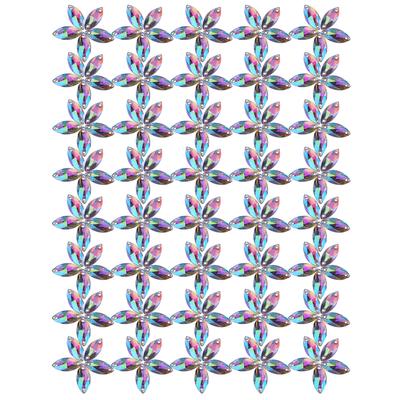 200pcspack Flatback Acrylic Resin Sewing Shiny Crystal With Hole Craft Accessories(#3)