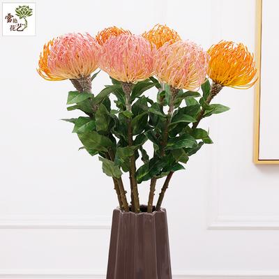 Modern Simple Plastic Fake Flower Multi-colored Chrysanthemum, Decorative Ornament Needle Pad Chrysanthemum Simulation Flower