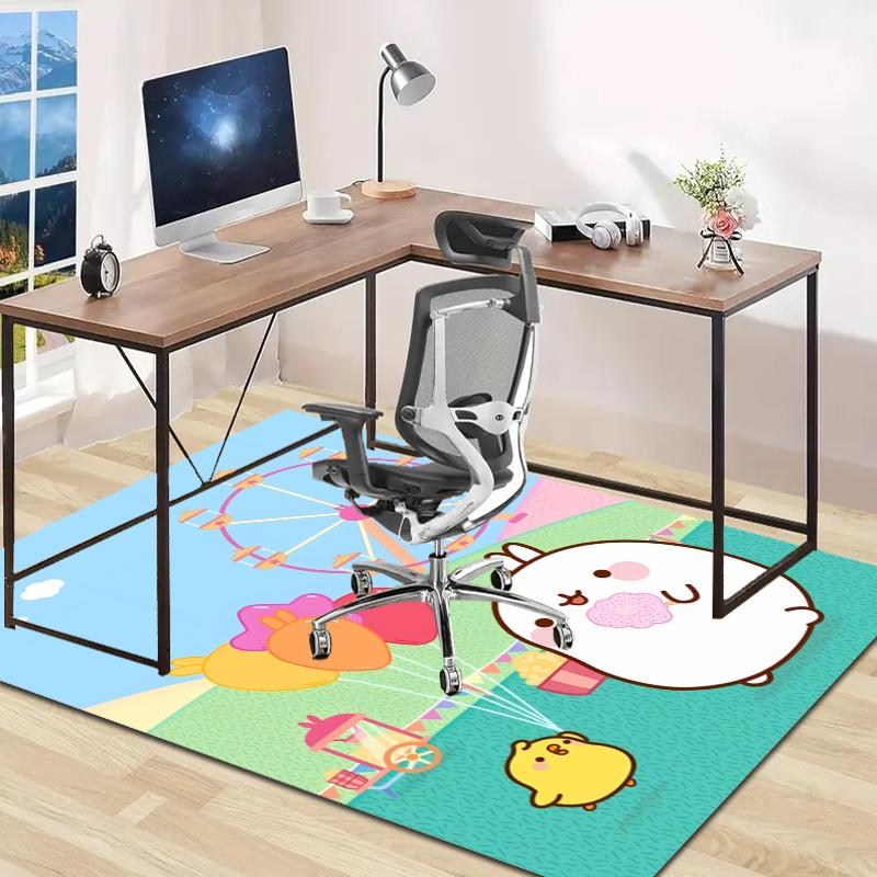 Molang Design Area Rug - Non-Slip, Soft & Cozy Floor Mat for Living Room, Bedroom, Office - Indoor/Outdoor Decorative Carpet