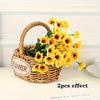 24 Heds Sunflower Simulation Bouquet Scene Decoration Wedding Decoration Sunflower Fake Flowers Landscape Simulation Flowers