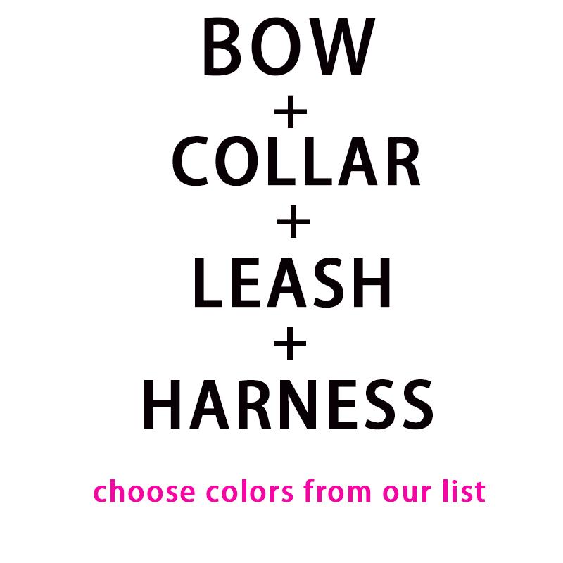 XS-XL Velvet Elegant Dog Harness And Leash Set Custom Name Pet Bowtie Collar Out Door Walking Leash Poop Bag Holder