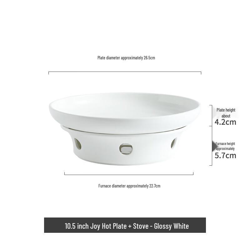 Nordic Style Heating Ceramic Serving Plate