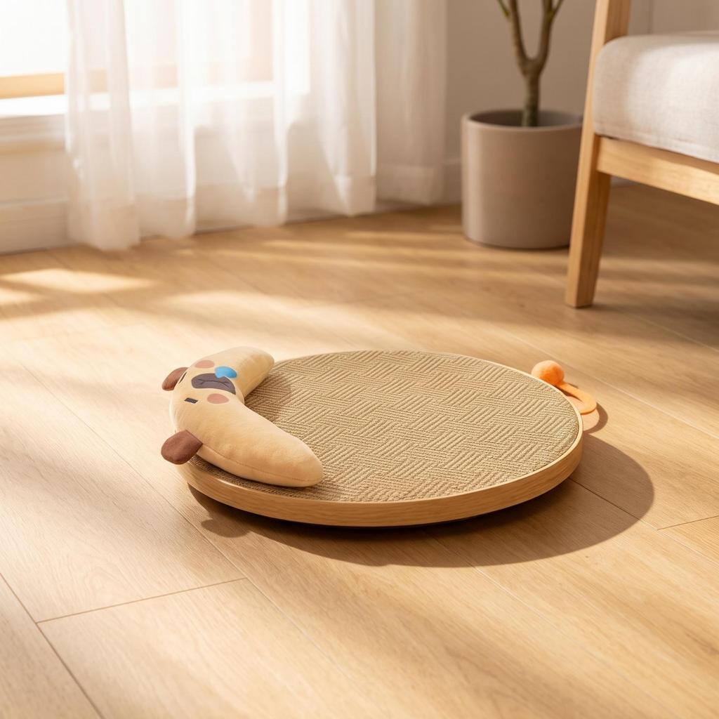 Breathable Cat Cooling Mat with Pillow Cool-Feel Bed Woven