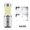 1PCS 144SMD H4 P15D BA20D Motorcycle Headlight Bulbs White 12v LED Headlamp Fog Light Spotlight Play and Plug