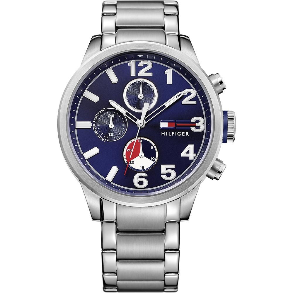 

Tommy Hilfiger Jackson Blue Stainless Steel Bracelet Men s Quartz Watch 1791242 синий