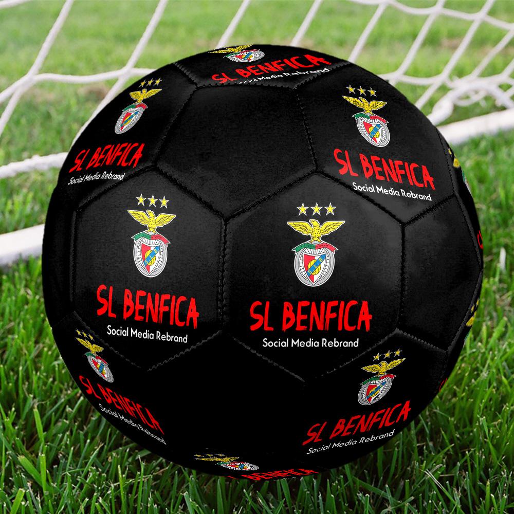 SL Benfica Soccer Ball Colorful All Ages Machine Stitched PVC Competition Ready Durable High-Bounce.SIZE5