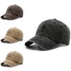 Retro Cotton Baseball Hat With Curved Brim And Adjustable Strap For Autumn And Spring Use
