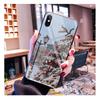 Santa Christmas Tree Glass Phone Case For iPhone 17 Pro Max Air 17 16 15 14 13 Pro Max 15 16 Pro 15Plus Case