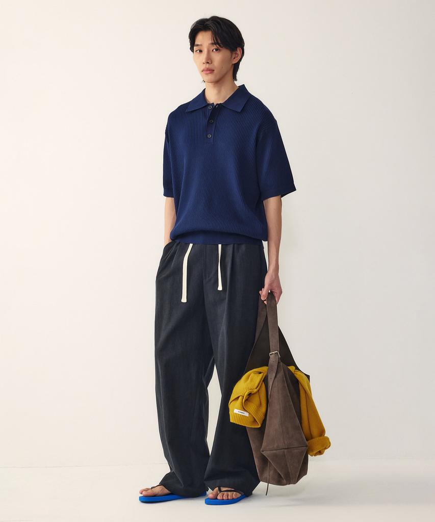 STUDIO TOMBOY [Men] Hidden Elastic Waist Formal Slacks_Black 9156231184