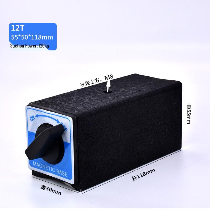V-Shaped Magnetic Base Stand for Wire EDM, Strong Magnet with Triangular Design in Sizes 6T-12T
