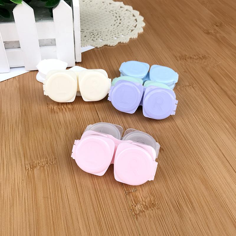 Mode Pinzette Saugnapf Mini Kontaktlinsenbehälter Set Mädchen Farbige Kontaktlinsen Box Augen Kontaktlinsenbehälter