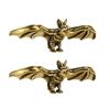 Gothic Style Living Room Accessory Brass Bat Figurines, Vintage Copper Flying Statue, Collectible Mini Animal Figurine Ornament, Desk Feng Shui