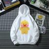 Cute Lalafanfan Hoodies Kawaii Cafe Duck Cartoon Print Boys Hoodies Funny Baby Casual Girl’S White Sweatshirt
