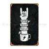 Black Coffee Rocks Metal Sign Wall Decor Designing Vintage Decoration Iron Tin Sign Poster