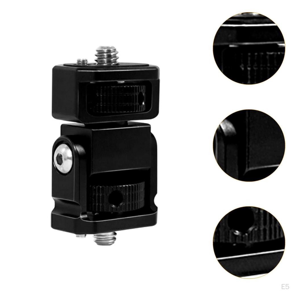 Fluid Head Pan Tilt Monitor Holder Mount Rod Clamp Small Mini Tripod for Mirrorless