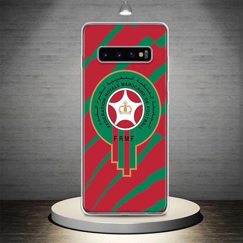 Morocco Flag Phone Case Shell for Samsung Galaxy S22 S23 S24 S25 Ultra S21 FE S20 Plus S10 + S25Edge Soft Pattern Coque Samsung