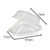 100PCS Triangles Plastic Pie Sandwich Cake Pizza Box Transparent Container Pizza Dessert Food Storage Creative Food Preservation