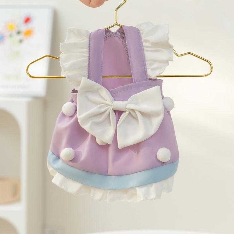 Puppy Dog Shirt Strap Skirt Set Teddy Pomeranian Small and Medium Dogs Universal Princess Style Dress Pet Clothes