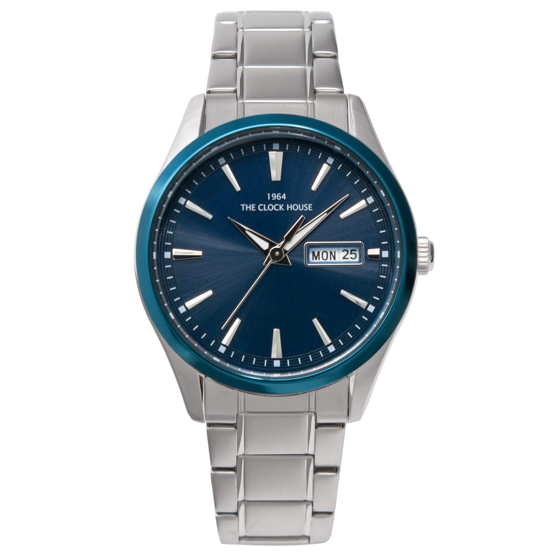 THE CLOCK HOUSE Мужские солнечные часы, Деловые/Повседневные, MBC1005-BL1A