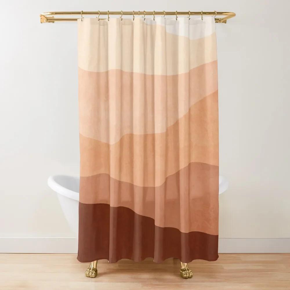 Sage Green Watercolor Ombre Shower Curtain Bathroom Fabric Polyester Waterproof Modern Shower Curtains Bath Decor with 12 Hooks