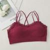 Women's Hot-Selling Lace Tube Top: Sexy Cross-Strap, Beautiful Back Yoga Vest