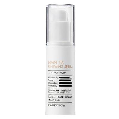 NMN 1% Regenerierendes Serum 30ml – Straffend, Aufhellend & Faltenpflege Vegane Hautpflege, Koreanisch