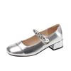 Scarpe a tacco alto singole da donna nuove primavera e autunno 2025 Xiaoxiang stile francese da sera con gonna Scarpe a tacco alto singole da donna Maggie Jane