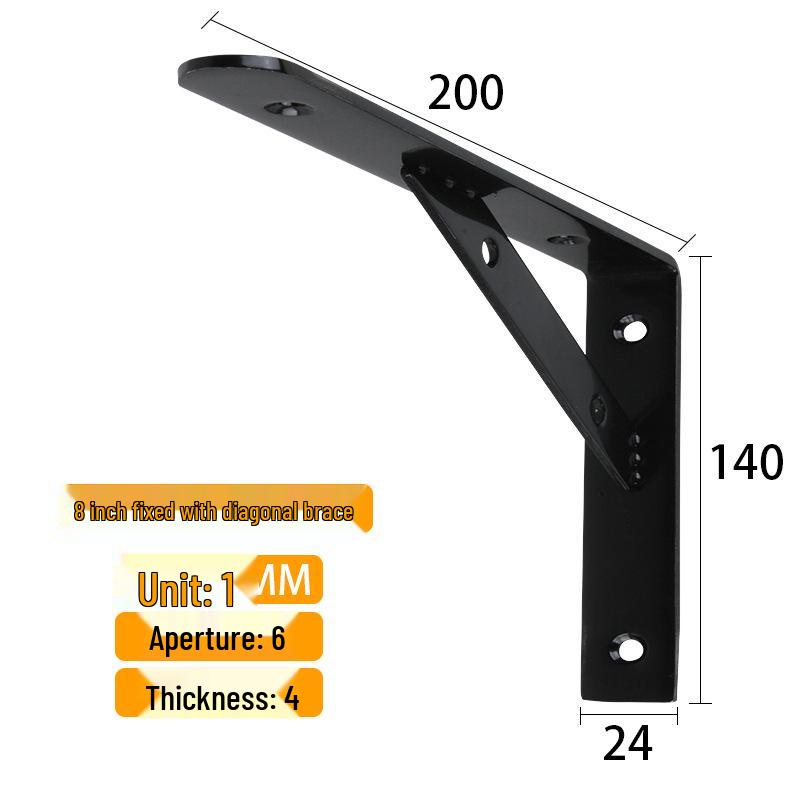 Stainless Steel Wall-Mounted Tripod Bracket for Load-Bearing Support and Partition Fixing
