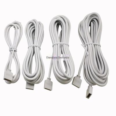 Cabo de Extensão para Fita de LED RGB - 1M Conexão Fêmea em Ambas as Pontas com Injetor Colorido LED4P1M