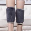 Velvet-Lined Windproof Knee Pads with Double-Layer Velcro Closure and Thickened Imitation Lambskin