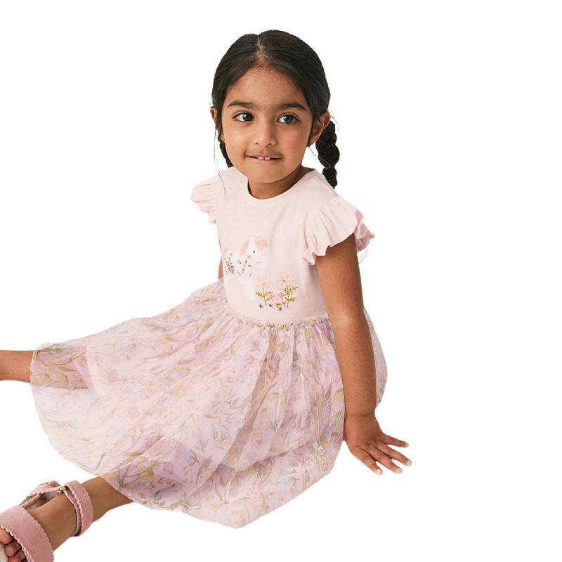 

Летнее платье принцессы для девочек 2025 года — новая коллекция детской одежды 6T for height 110-120cm