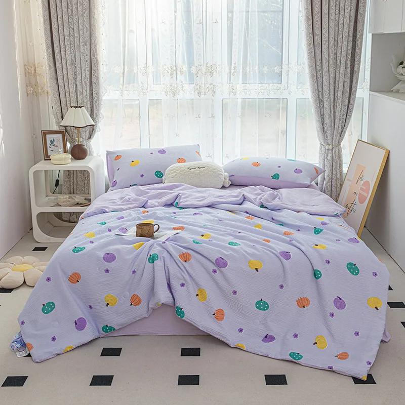 Summer New Bubble Cotton Summer Blanket Cool Silk Summer Quilt Airable Cover