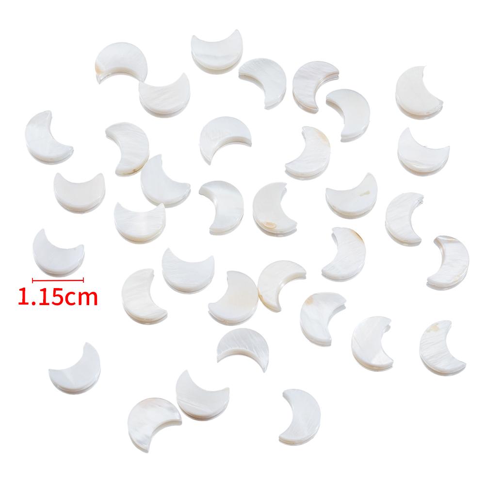 30-60pcs Natural Freshwater Shell Beads White Heart Star Moon Flower Shape Horseshoe Snail Beads For DIY Jewelry Making Beads