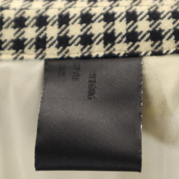 N.HOOLYWOOD Wool Houndstooth Tailored Jacket M Black X Beige Men's Used