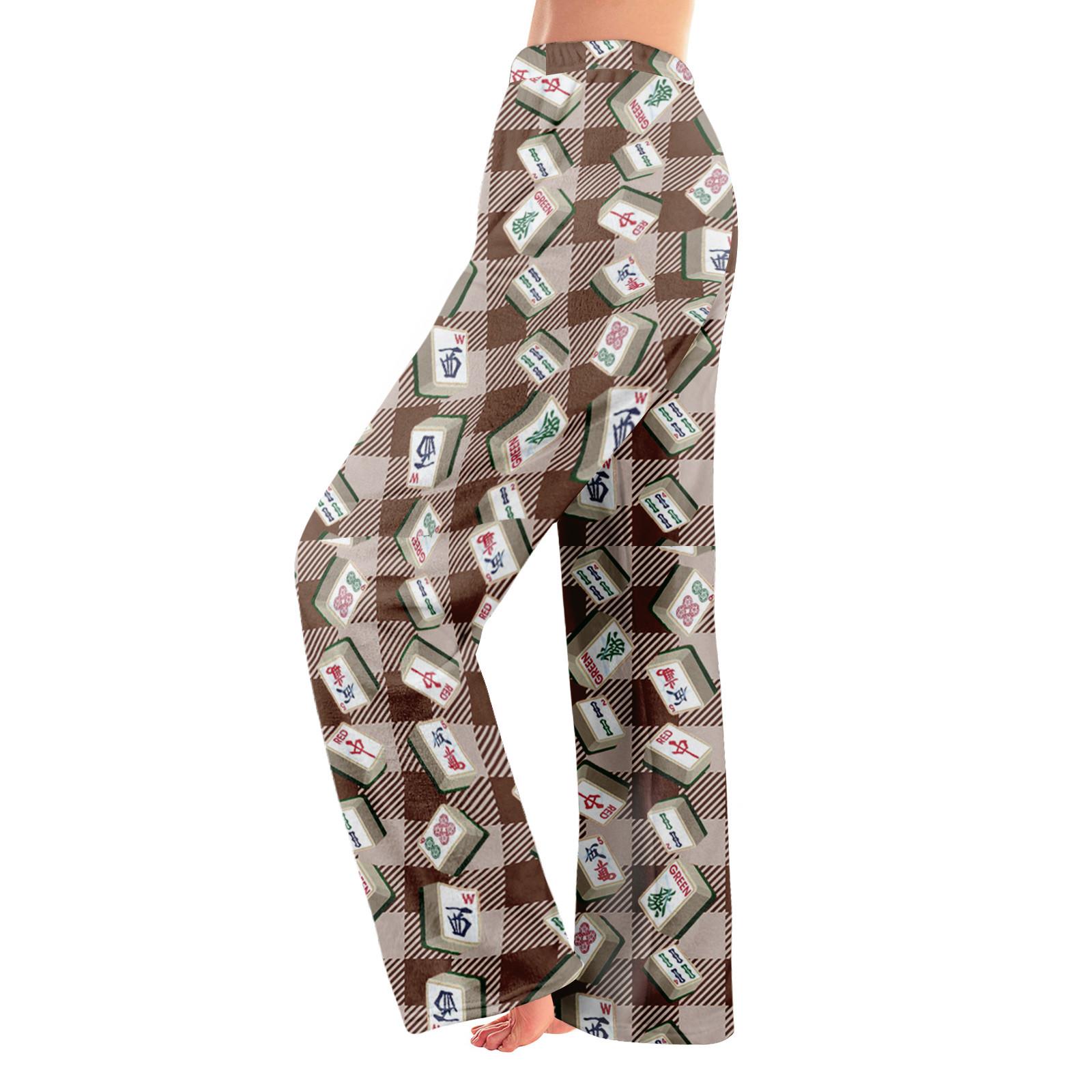 

Пижамные штаны в стиле аниме, повседневные брюки с эластичной резинкой на талии, удобные прямые свободные брюки для йоги XXL