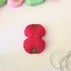 Fabric Tomato Cable Organizer Wired Headphone Data Cable Organizer Cute Tomato Photo Decoration Multifunctional Storage Buckle
